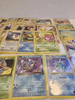 Vintage Pokemon Card Lot WOTC 40+ Cards Prerelease Dark Gyarados Mixed LP-DMG - Image 4
