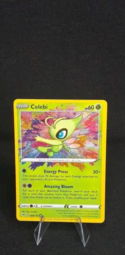 Pokemon TCG Celebi Vivid Voltage Holo Card 009/185 Amazing Rare - Image 1