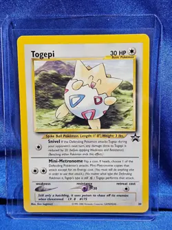 Togepi Pokemon Black Star Promo Card #30 2000 LP - Image 1