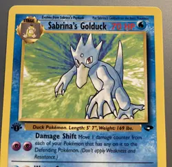 Pokemon Card Sabrina's Golduck Gym Challenge 1st Edition 30/132 (Original Owner) - Image 2