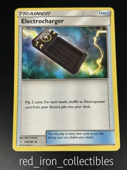 Electrocharger 139/181 Uncommon Item Team Up Sun & Moon Pokemon Card NM 2019 - Image 1