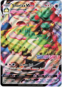 Pokemon Snorlax VMAX 142/202 Jumbo Cards Holo Ultra Rare Oversized - Image 1