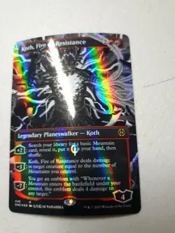 Koth, Fire of Resistance Borderless Manga Step-and-Compleat Foil NM Phyrexia All - Image 2