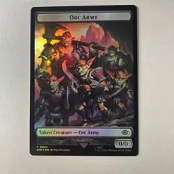 Magic the Gathering LoTR #5/11 Orc Army / Food Foil Token - Image 1