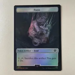 Magic the Gathering LoTR #5/11 Orc Army / Food Foil Token - Image 2