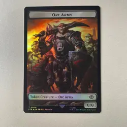 Magic the Gathering LoTR #5/11 Orc Army / Food Foil Token - Image 1