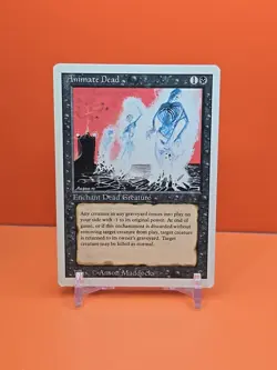 ⚫⚫⚫ 1994 Magic The Gathering ANIMATE DEAD REVISED 3RD EDITION PLAYED ⚫⚫⚫2 - Image 1