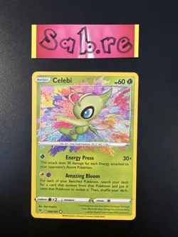 MINT Condition Celebi Amazing Rare SWSH Vivid Voltage 009/185 Pokemon Card - Image 1