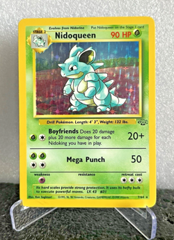 Nidoqueen Holo Rare 7/64 Jungle Set WOTC 1999 LP Pokemon TCG Vintage - Image 1