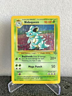 Nidoqueen Holo Rare 7/64 Jungle Set WOTC 1999 LP Pokemon TCG Vintage - Image 4
