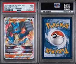 Lucario VSTAR SWSH214 PSA 9 Vstar Premium Collection Black Star Promo Pokemon - Image 3
