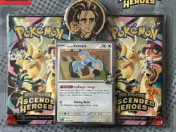 1 Pokemon TCG Ascended Heroes 2-Pack Komala Blister Backboard Pack NEW Sealed - Image 2