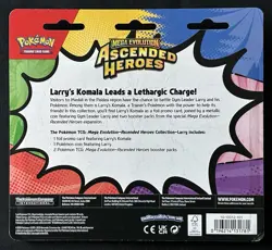 1 Pokemon TCG Ascended Heroes 2-Pack Komala Blister Backboard Pack NEW Sealed - Image 3