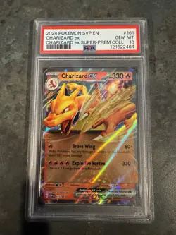 PSA 10 Charizard Ex Pokemon Scarlet & Violet Promo Super Premium Collection 161 - Image 1