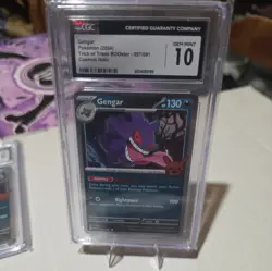 CGC 10 GEM MINT Gengar 057/091 COSMOS HOLO 2024 Trick or Trade BOOster Pokemon - Image 3