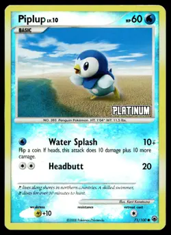 Piplup - [Platinum] Burger King Promos Promo 071/100 2009 Pokemon TCG - Image 1