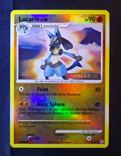 Pokemon Lucario 6/130 Burger King Promo Reverse Holo 2007 - Image 1