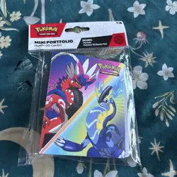 Pokemon Tcg Scarlet And Violet Mini Portfolio/Binder Holds 60 No Booster Pack - Image 1