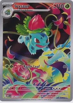 Pokemon TCG Ivysaur 134/132 | Mega Evolution | Illustration Rare | NM - Image 1