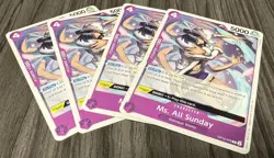 One Piece Card Game Ms. All Sunday OP12-075 X4 Playset English - Image 1