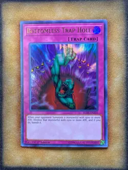 Yugioh Bottomless Trap Hole BLRR-EN101 Ultra Rare 1st Ed NM - Image 1