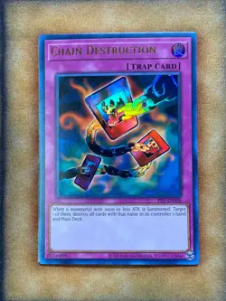 Yugioh Chain Destruction PSV-EN006 Ultra Rare 25th Anniversary NM - Image 1