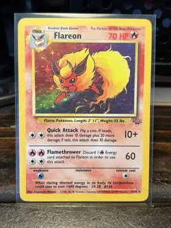 Flareon #3 Holo Rare - 1999 Pokemon Jungle Set - WOTC Vintage Card - Image 1