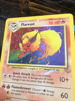 Flareon #3 Holo Rare - 1999 Pokemon Jungle Set - WOTC Vintage Card - Image 3