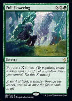 Full Flowering - Medium Play MTG Commander 2019 - Image 1