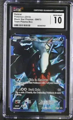 CGC 10 - Pokemon Card Darkrai 2013 Black Star Promos BW73 Team Plasma Box - Image 3