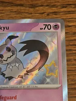 Pokemon TCG Mimikyu 160/091 Shiny Rare Paldean Fates NM - Image 4