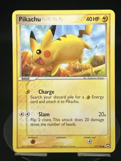 Pokemon TCG Pikachu 57/108 Power Keepers Regular MP - Image 1