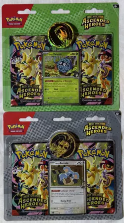 Pokemon TCG Mega Evolutions Ascended Hero’s 2pk blister (2) w/ promo & coin - Image 1