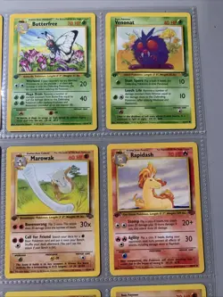 Pokemon TCG 1st Edition Jungle Set Non Holo Rare Binder Page Lot - WOTC VTG 1999 - Image 3