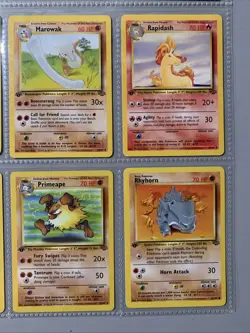 Pokemon TCG 1st Edition Jungle Set Non Holo Rare Binder Page Lot - WOTC VTG 1999 - Image 4