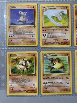 Pokemon TCG 1st Edition Jungle Set Non Holo Rare Binder Page Lot - WOTC VTG 1999 - Image 5