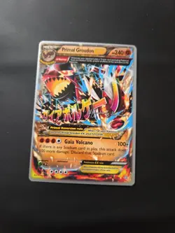 Pokemon TCG Trading Card Game PRIMAL GROUDON EX 86/160 World Championship 2015 - Image 1