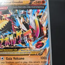 Pokemon TCG Trading Card Game PRIMAL GROUDON EX 86/160 World Championship 2015 - Image 3