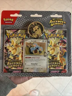 Pokemon TCG Mega Evolution Ascended Heroes Larry’s Komala 2 Pack Blister - Image 1