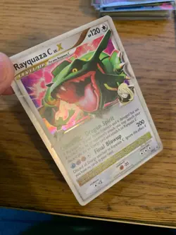 LP! Rayquaza C LV.X DP47 Diamond & Pearl Black Star Promo Holo Pokemon Card! - Image 4