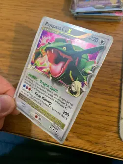 LP! Rayquaza C LV.X DP47 Diamond & Pearl Black Star Promo Holo Pokemon Card! - Image 5