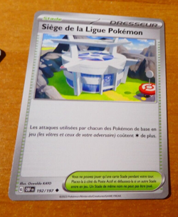 POKEMON FLAMMES OBSIDIENNES CARD CARTE SIEGE LIGUE 192/197 FR VF OBF MINT 2023 - Image 1