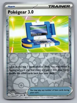 POKEGEAR 3.0 084/086 UNCOMMON BLACK BOLT POKEMON REVERSE HOLO NM - Image 1