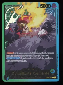 ONE PIECE CARD - DONQUIXOTE ROSINANTE EB02 25TH OP05-022 GOLD LEADER (ENGLISH) - Image 1