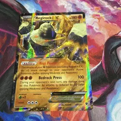 Pokemon TCG Regirock EX Ultra Rare Card 43/124 Fates Collide - Image 2