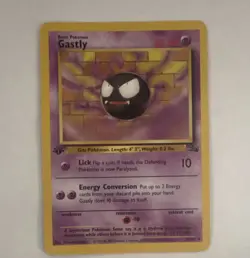 Pokemon Gastly 33/62 Fossil Regular English 50 HP Basic Uncommon 1999-2000 Card - Image 1