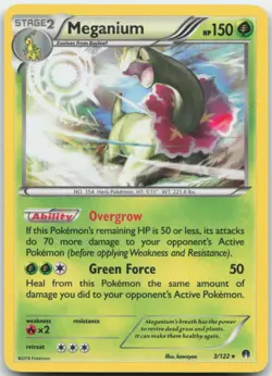 Meganium 3/122 Holo XY - BREAKpoint Pokemon Card MP - Image 1