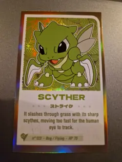 Pokemon Peru Exclusive Shining Infinity Holo Card Scyther - Image 1