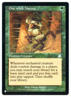 MtG The List One with Nature Non-Foil - Image 1