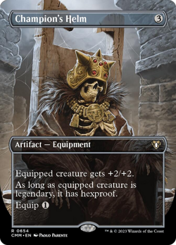 Champion's Helm (Borderless Alternate Art) [Commander Masters] Near Mint - Image 1